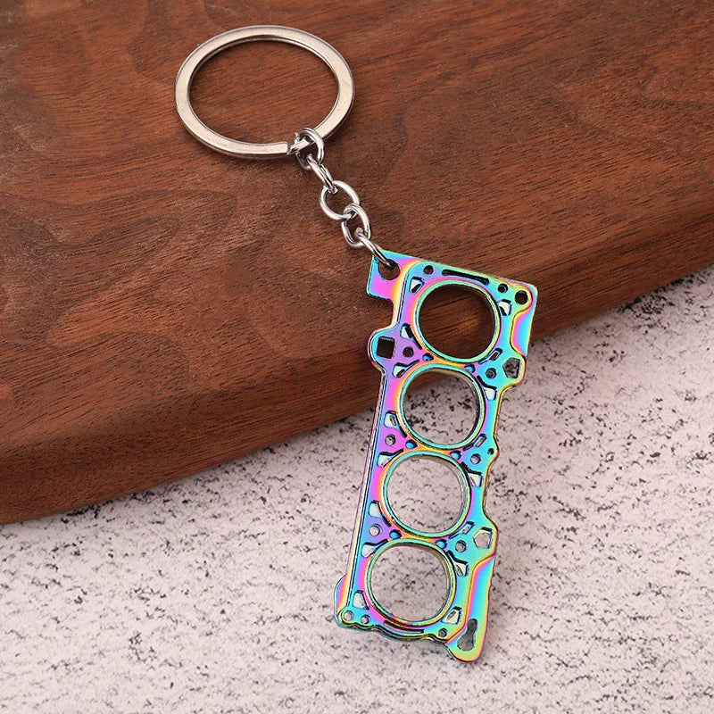 2026 Creative Gear Head Keychain – Turbo Gearbox Car Keyring Gift