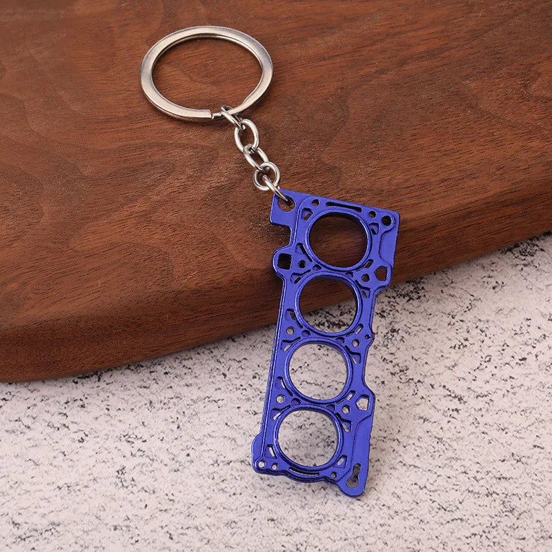 2026 Creative Gear Head Keychain – Turbo Gearbox Car Keyring Gift