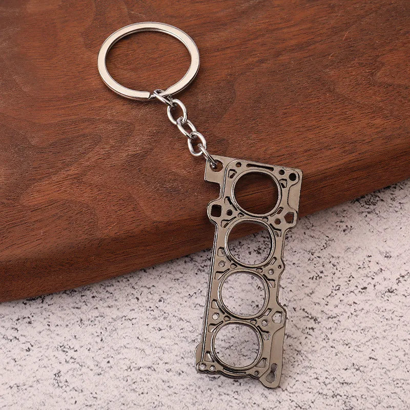 2026 Creative Gear Head Keychain – Turbo Gearbox Car Keyring Gift
