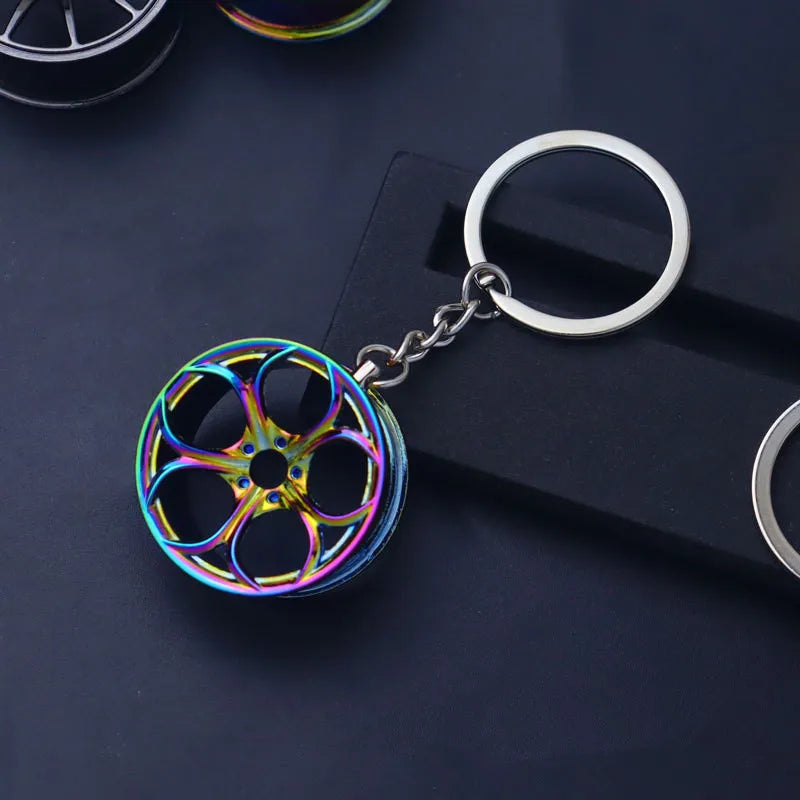 2026 Creative Gear Head Keychain – Turbo Gearbox Car Keyring Gift