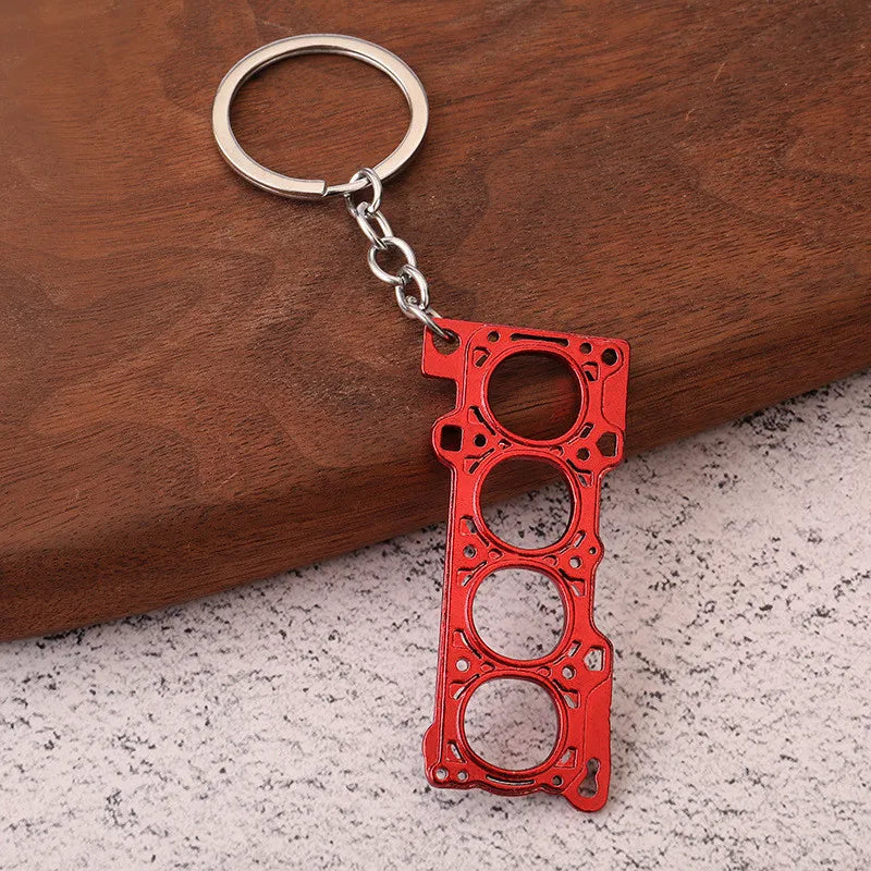 2026 Creative Gear Head Keychain – Turbo Gearbox Car Keyring Gift