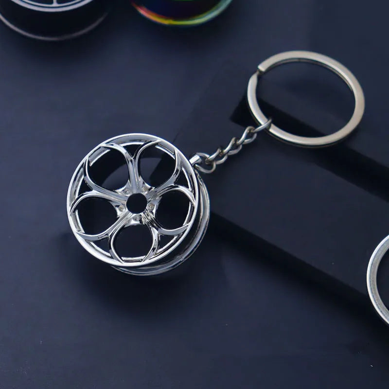2026 Creative Gear Head Keychain – Turbo Gearbox Car Keyring Gift