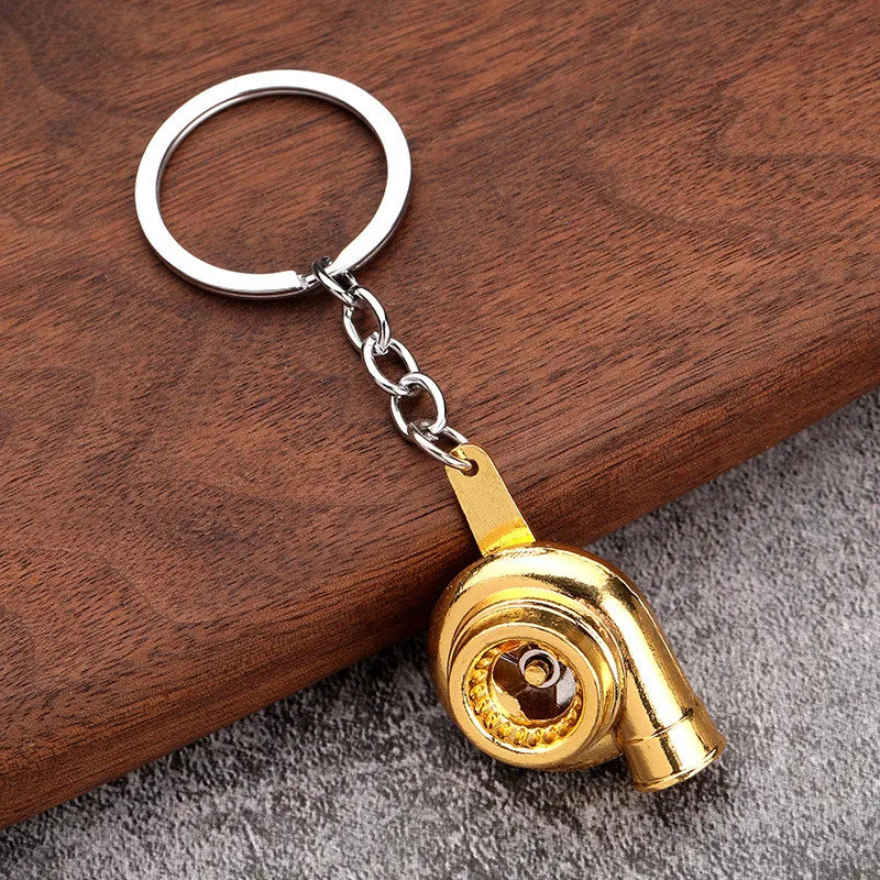 2026 Creative Gear Head Keychain – Turbo Gearbox Car Keyring Gift
