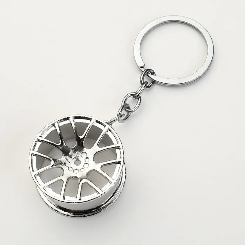 2026 Creative Gear Head Keychain – Turbo Gearbox Car Keyring Gift
