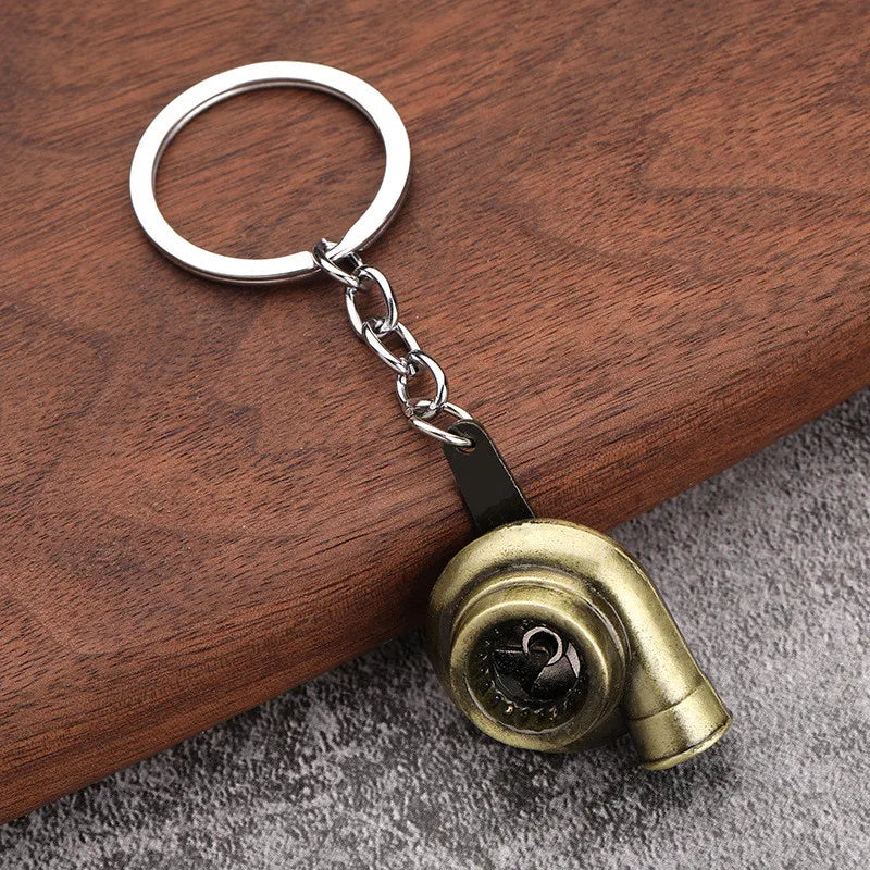 2026 Creative Gear Head Keychain – Turbo Gearbox Car Keyring Gift