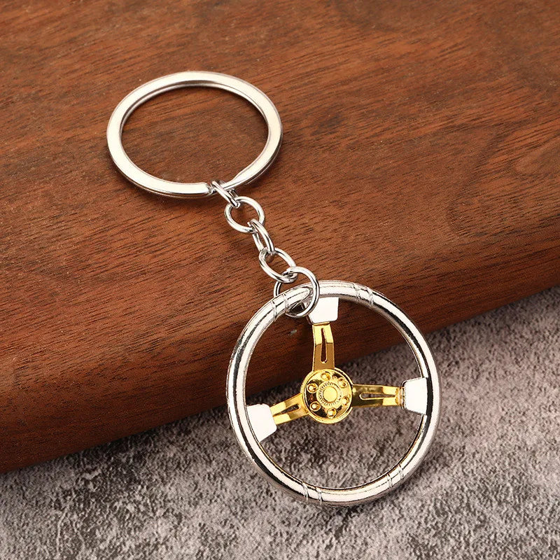 2026 Creative Gear Head Keychain – Turbo Gearbox Car Keyring Gift