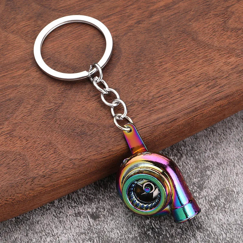 2026 Creative Gear Head Keychain – Turbo Gearbox Car Keyring Gift