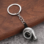 2026 Creative Gear Head Keychain – Turbo Gearbox Car Keyring Gift