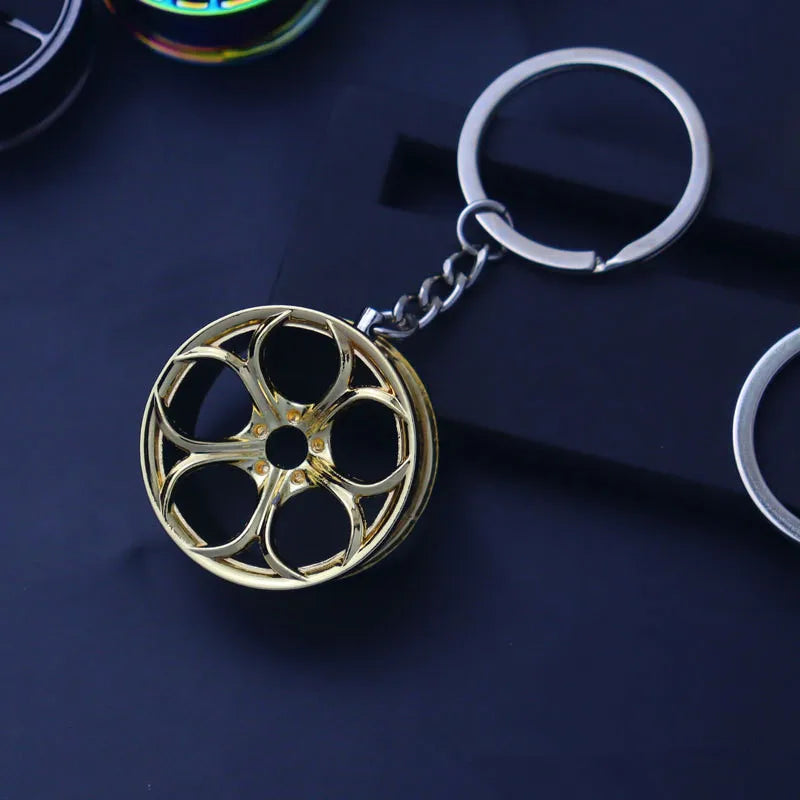 2026 Creative Gear Head Keychain – Turbo Gearbox Car Keyring Gift