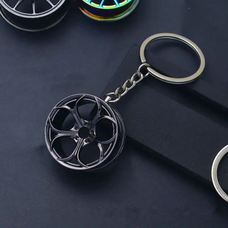2026 Creative Gear Head Keychain – Turbo Gearbox Car Keyring Gift